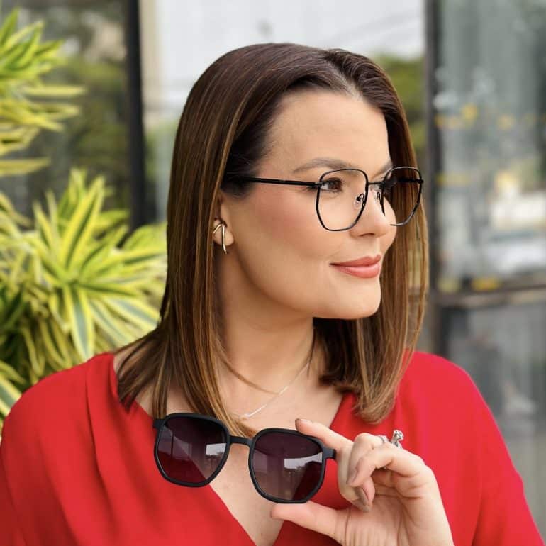 safine com br oculos 2 em 1 clip on hexagonal preto amanda 2