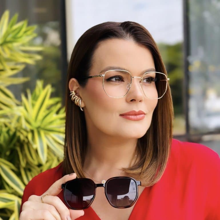 safine com br oculos 2 em 1 clip on hexagonal tartaruga amanda 2