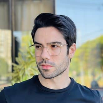 safine com br oculos 2 em 1 clip on masculino hexagonal dourado ronan 5