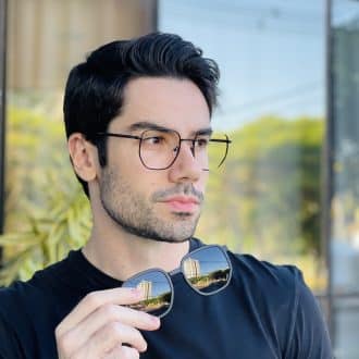 safine com br oculos 2 em 1 clip on masculino hexagonal preto ronan 1