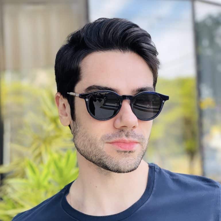 safine com br oculos 2 em 1 clip on masculino redondo azul vinicius 6