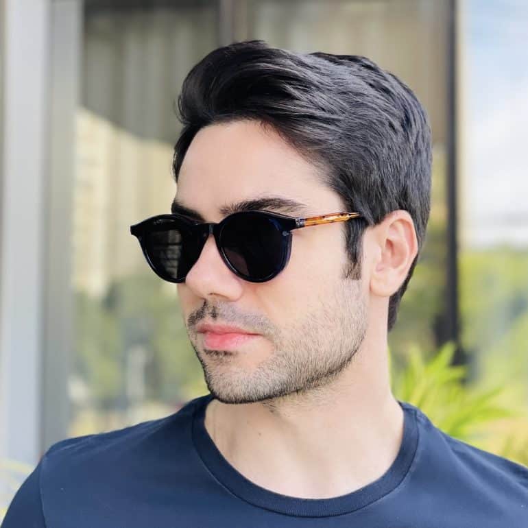 safine com br oculos 2 em 1 clip on masculino redondo azul vinicius 8