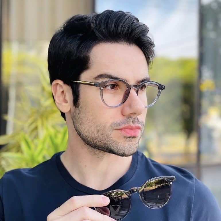 safine com br oculos 2 em 1 clip on masculino redondo cinza vinicius 1