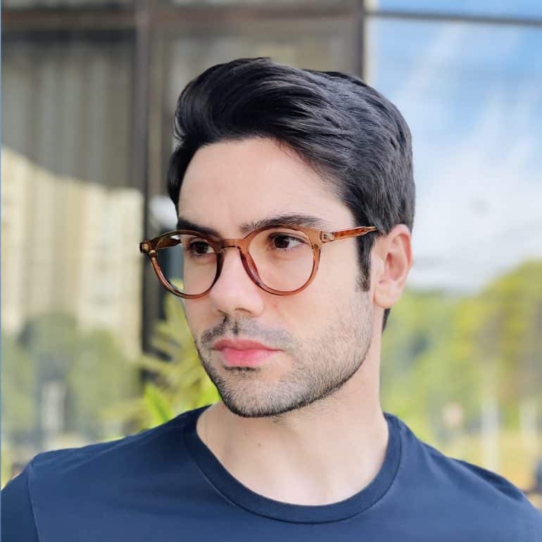 safine com br oculos 2 em 1 clip on masculino redondo marrom vinicius 5