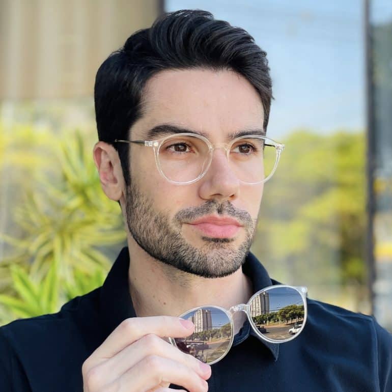 safine com br oculos 2 em 1 clip on masculino redondo transparente rui 1