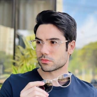 safine com br oculos 2 em 1 clip on masculino redondo transparente vinicius 1