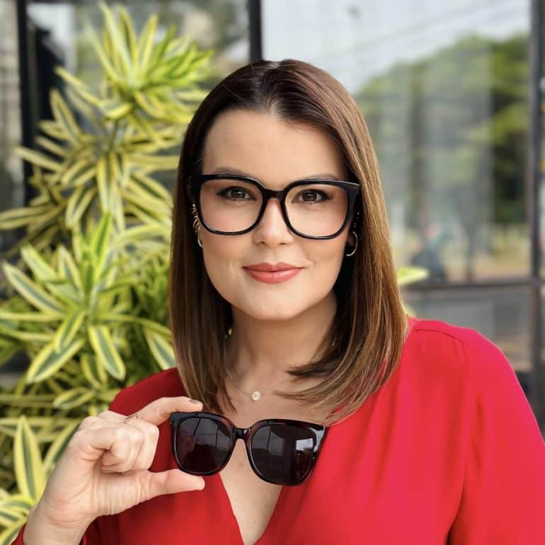 safine com br oculos 2 em 1 clip on quadrado rajado e marrom betina