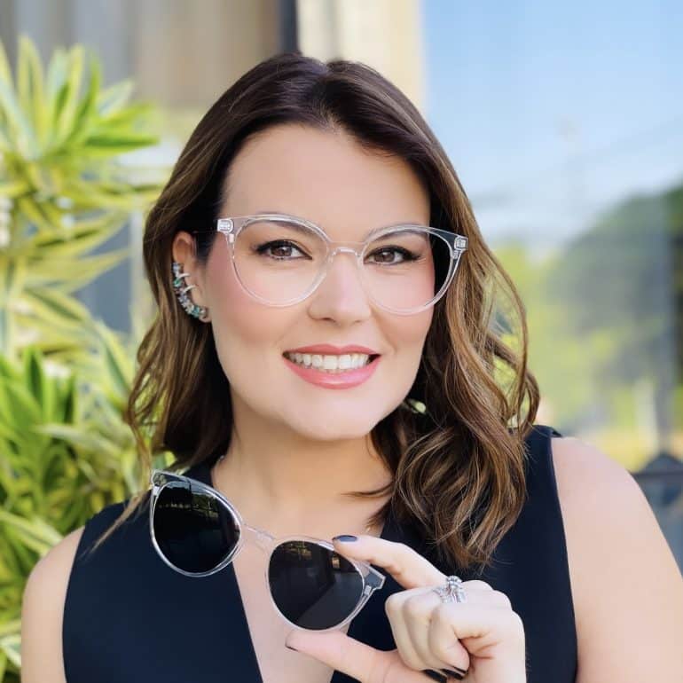 safine com br oculos 2 em 1 clip on redondo transparente liza 2