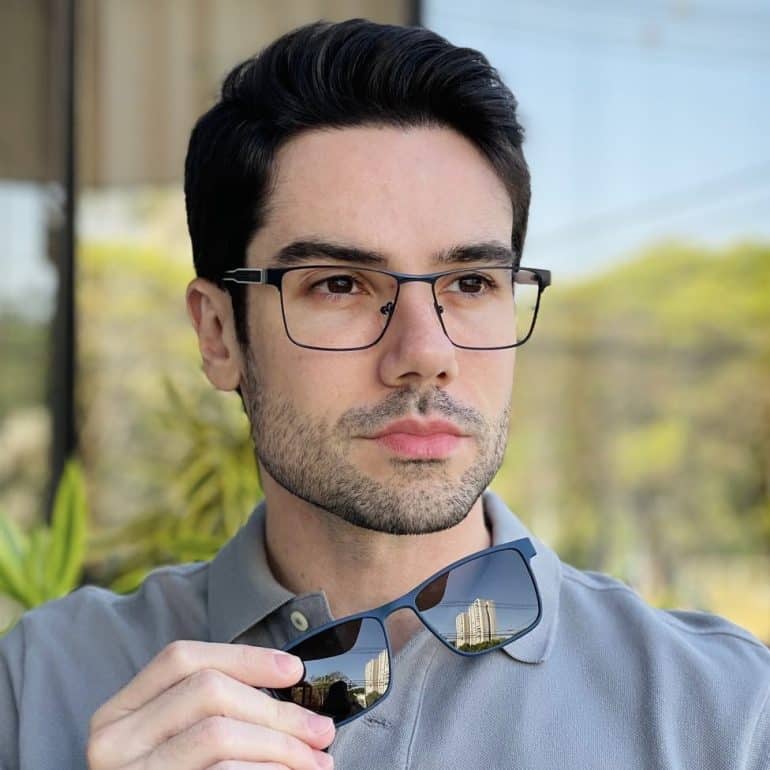 safine com br oculos 2 em 1 clip on masculino quadrado azul tony 4