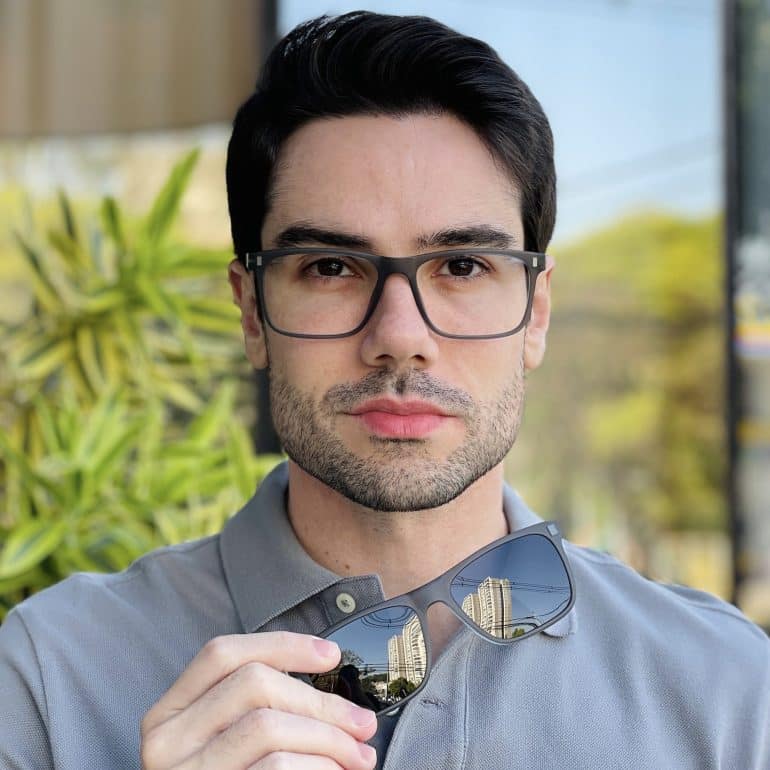 safine com br oculos 2 em 1 clip on masculino quadrado grafite rodrigo 3