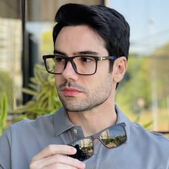 safine com br oculos 2 em 1 clip on masculino quadrado marrom rodrigo 5