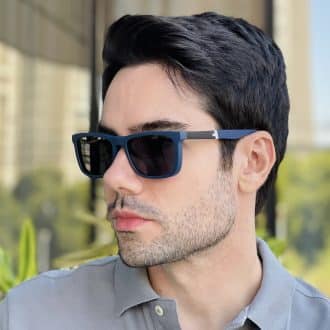 safine com br oculos 2 em 1 clip on masculino retangular azul renan 3