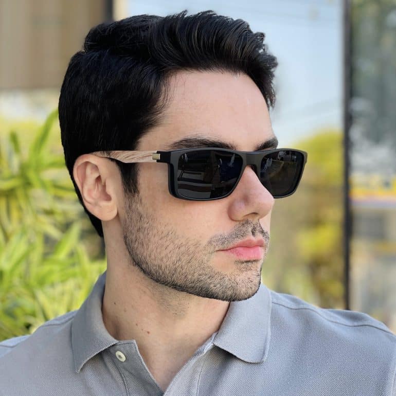 safine com br oculos 2 em 1 clip on masculino retangular preto e cinza joe 4