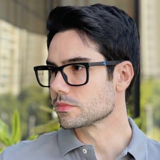 safine com br oculos 2 em 1 clip on masculino retangular preto e marrom renan 8