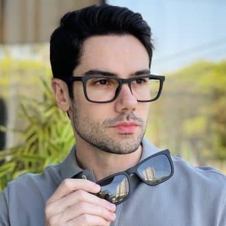 safine com br oculos 2 em 1 clip on masculino retangular preto renan 4