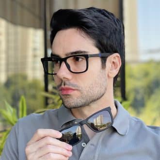 safine com br oculos 2 em 1 clip on masculino retangular preto renan 5