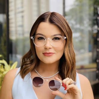 safine com br oculos 2 em 1 clip on redondo transparente flavia