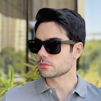 safine com br oculos de sol masculino quadrado preto matheo 3