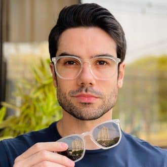 safine com br oculos 2 em 1 clip on masculino hexagonal fosco juliano 4