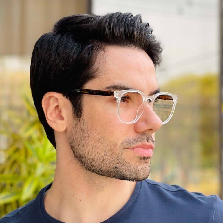 safine com br oculos 2 em 1 clip on masculino hexagonal fosco juliano