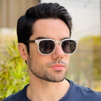 safine com br oculos 2 em 1 clip on masculino hexagonal fosco juliano 8