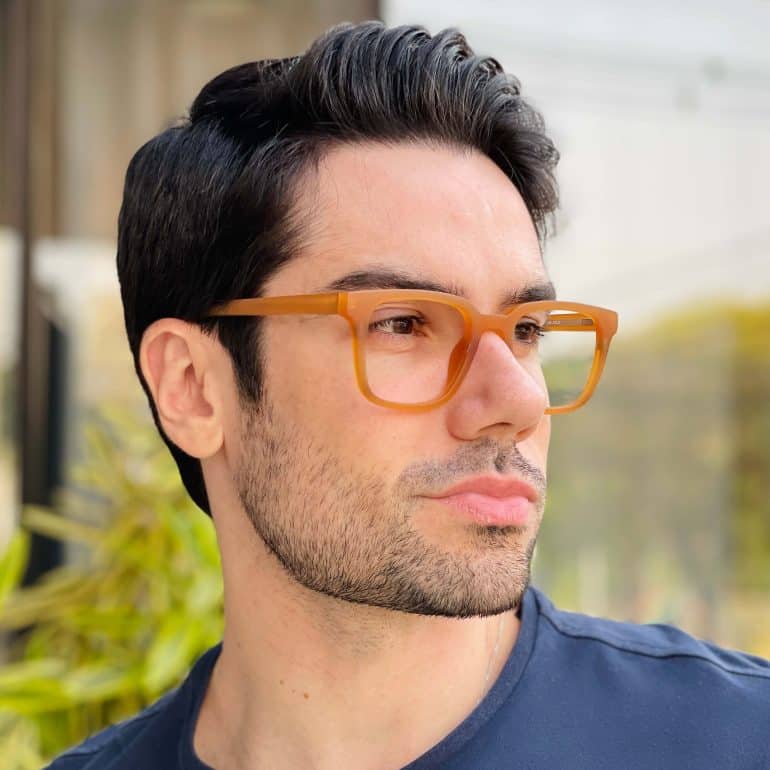 safine com br oculos 2 em 1 clip on masculino quadrado marrom fosco lucas