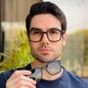 safine com br oculos 2 em 1 clip on masculino quadrado preto fosco lucas 2