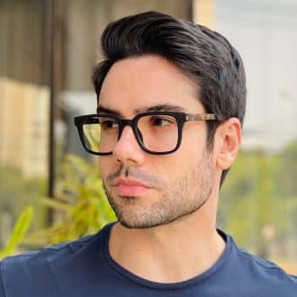 safine com br oculos 2 em 1 clip on masculino quadrado preto fosco lucas