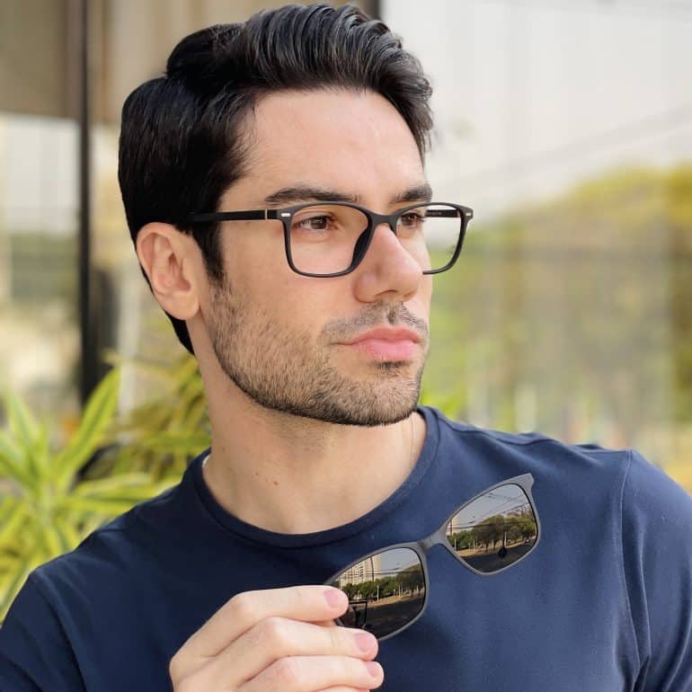 safine com br oculos 2 em 1 clip on masculino quadrado preto henry 2