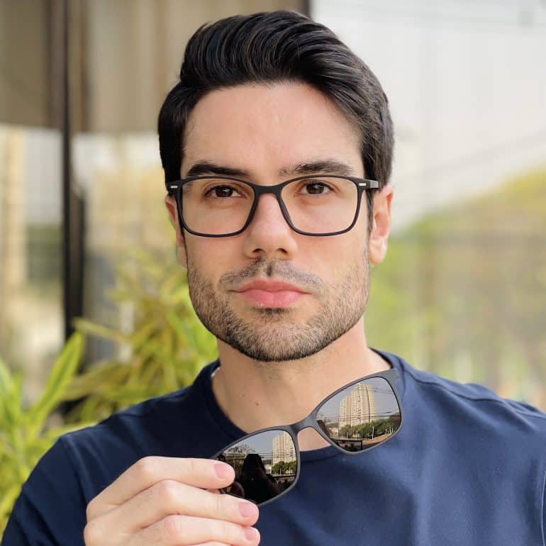 safine com br oculos 2 em 1 clip on masculino quadrado preto henry 6