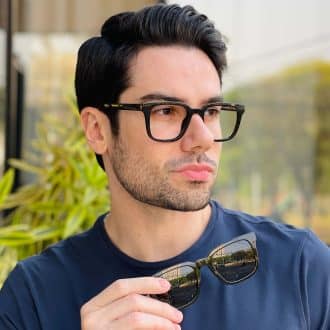 safine com br oculos 2 em 1 clip on masculino quadrado preto lucas 2