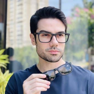 safine com br oculos 2 em 1 clip on masculino retangular preto renan 2 0 1