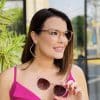 safine com br oculos 2 em 1 clip on redondo rose mirella