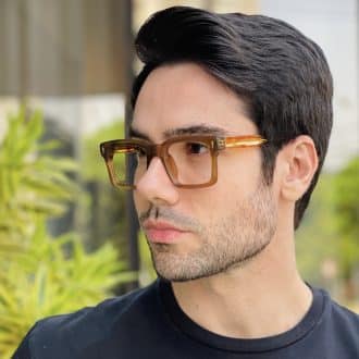 safine com br oculos de grau masculino quadrado marrom anthony 2 0