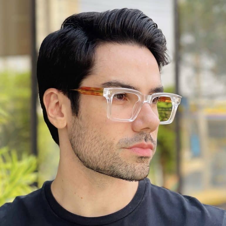 safine com br oculos de grau masculino quadrado transparente anthony 2 0 1