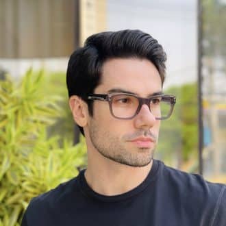 safine com br oculos de grau masculino retangular cinza noah 2 0 3