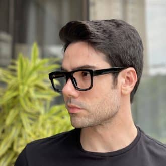 safine com br oculos de grau masculino retangular preto murilo 2 0