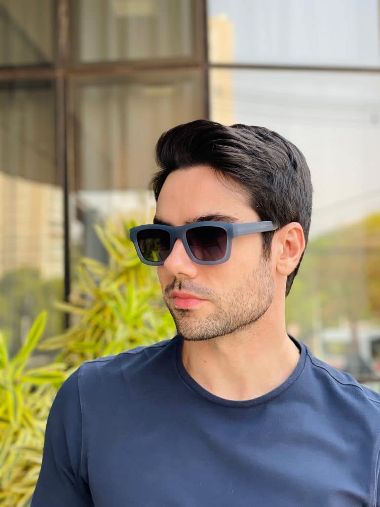 safine com br oculos de sol masculino quadrado azul murilo 2