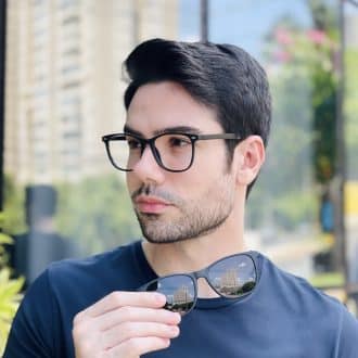 safine com br oculos 2 em 1 clip on masculino quadrado preto fred 2