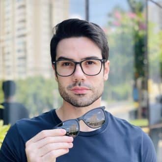 safine com br oculos 2 em 1 clip on masculino quadrado preto fred