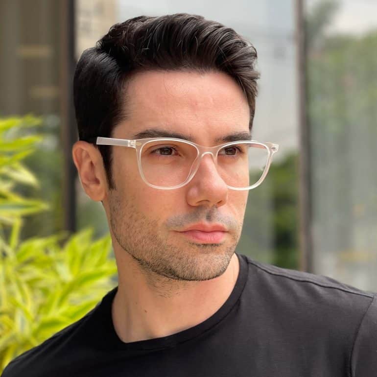 safine com br oculos 2 em 1 clip on masculino quadrado transparente fred 1