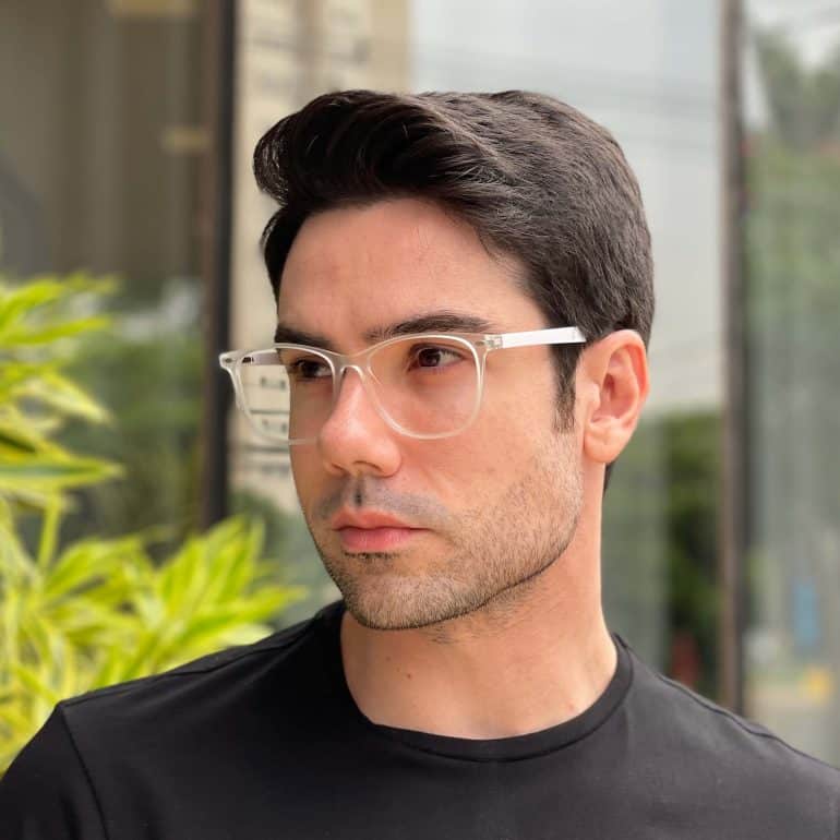 safine com br oculos 2 em 1 clip on masculino quadrado transparente fred