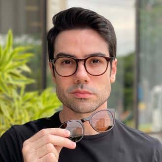 safine com br oculos 2 em 1 clip on masculino redondo marrom caua 3