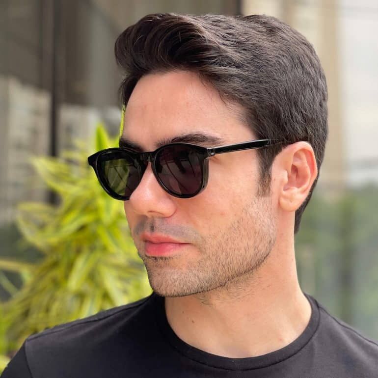 safine com br oculos 2 em 1 clip on masculino redondo preto caua 3