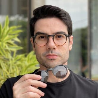 safine com br oculos 2 em 1 clip on masculino redondo preto e tartaruga david 8