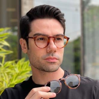 safine com br oculos 2 em 1 clip on masculino redondo tartaruga apollo 2