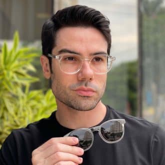 safine com br oculos 2 em 1 clip on masculino redondo transparente caua 1