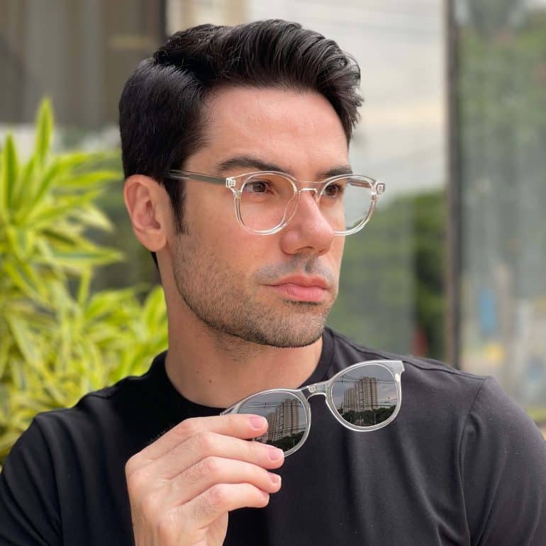 safine com br oculos 2 em 1 clip on masculino redondo transparente caua 5