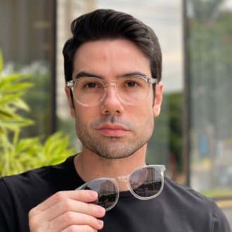 safine com br oculos 2 em 1 clip on masculino redondo transparente caua 6