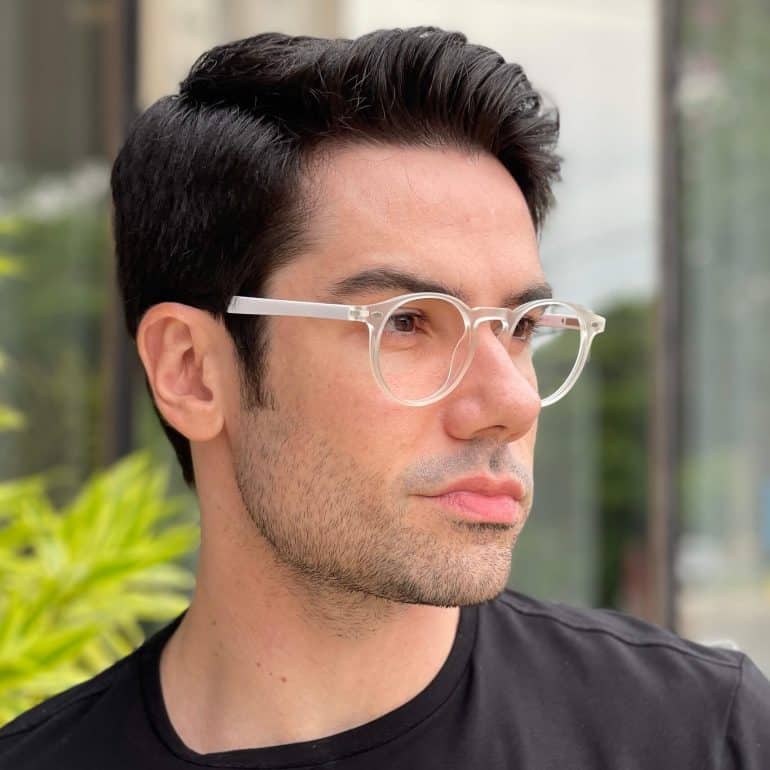 safine com br oculos 2 em 1 clip on masculino redondo transparente david